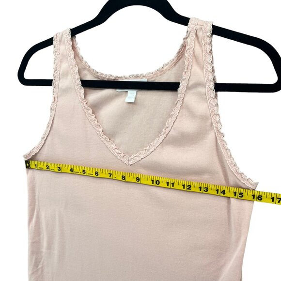 SLEEP The White Company Sleep Shirt Womens Light Pink Sleeveless V Neck Size M - Picture 7 of 7